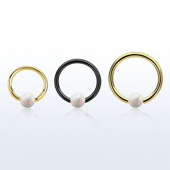 bcrt18o4 aro bola presion acero 316l pvd 1mm bola cierre 4mm opalo sintetico al por mayor