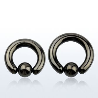 bcrt2 aro bola presion acero quirurgico pvd negro 6mm bola 10mm al por mayor