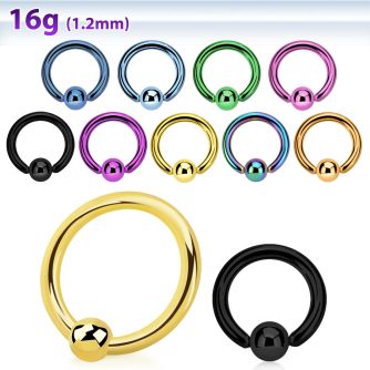bcrte premium pvd 317l steel ball closure ring w 3mm ball