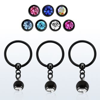 bcrtsjb aro bola presion acero 316l pvd negro bola multi cristal 5mm colores venta