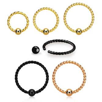 bcwt18s aro bola presion acero 316l pvd 1mm cable espiral mayorista