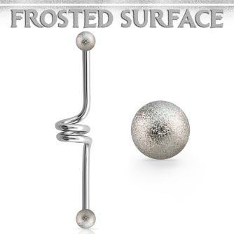 bdcfo4 steel industrial twister barbell 5mm frosted steel balls
