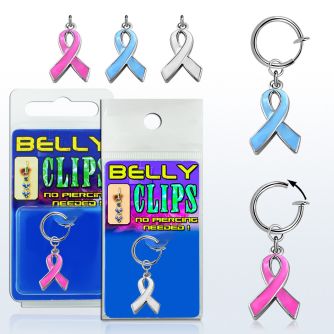 blcp501 piercing falso clip ombligo lazo pintado colgado 1 pieza al por mayor