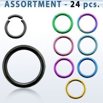 blk222b premium pvd plated 316l segment ring 16g 1 2mm