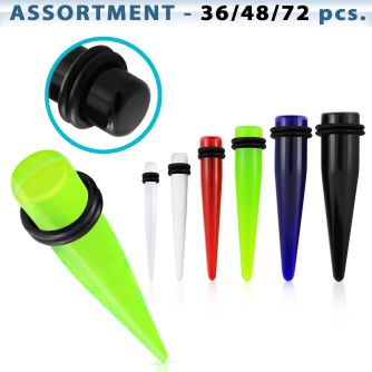 blk300 assortment of acrylic taper with double o ring