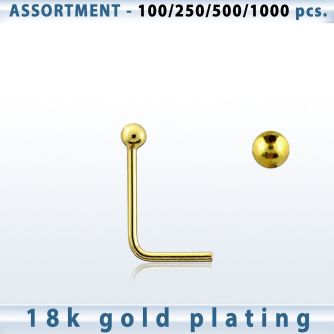 blk461 sterling silver nose stud with 1 5mm ball shaped top