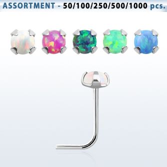 blk575 surtido por mayorpiercing nariz l plata esterlina 925 0 6mm opalo redondo 2 5mm venta