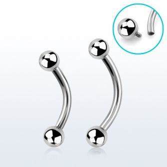 bnebin banana ceja acero quirurgico bolas 3mm rosca interna distribuidor mayorista