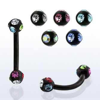 bnekc3 banana acero quirurgico anodizado bolas multi joya 3mm distribuidor