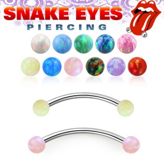 bneop3l 316l steel banana 3mm opal balls