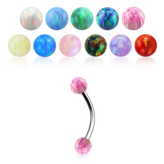 bnfr3ss mayorista banana ceja acero quirurgico 1mm bola 3mm multi cristal distribuidor mayorista