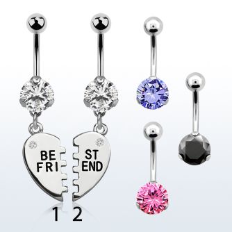 bnrz686 piercing ombligo acero quirurgico zirconia 8mm colgante best friends 38 10mm 38 10mm distribuidor