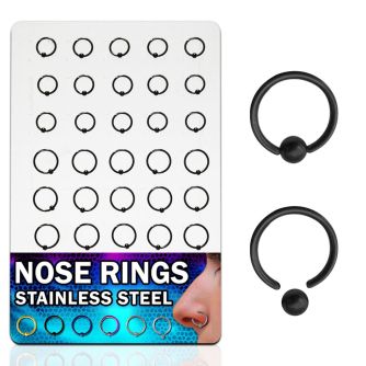 brcrt1 black anodized 316l ball closure ring w 2 5mm ball