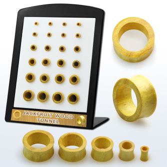 brdpwj display 24 dilataciones tunel doble flare madera jaca 3mm 12mm al por mayor