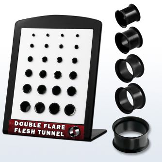 brpg3 board of pvd 316l steel double flared flesh tunnel