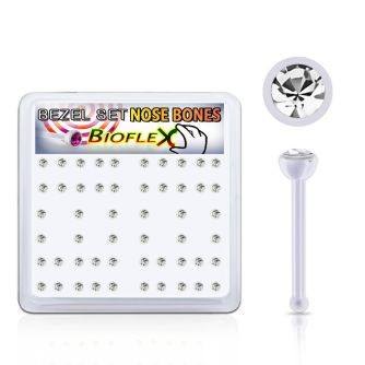 bxa34 box w 120 bio  flex nose bone w 2.5mm clear crystal