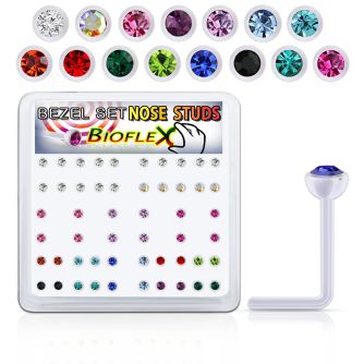 bxa39 box w 120 bio  flex nose studs w 2.5mm crystals