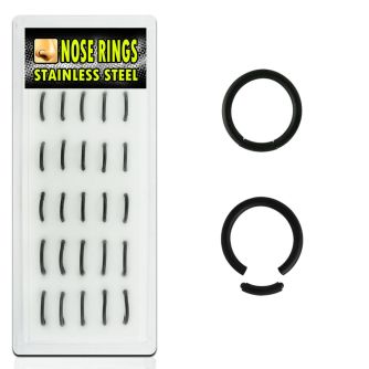 bxsgt1 display 25 aros segmento pvd negro diametro 8mm 10mm venta