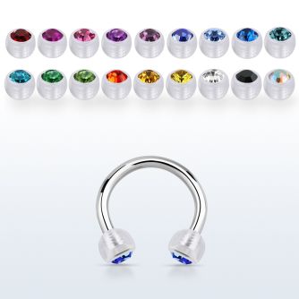 cbajb4 barbell cilcular acero quirurgico 1 6 mm bolas bioflexibles 4mm cristal bisel al por mayor