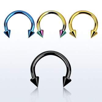 cbetcn25 barbell circular acero quirurgico anodizado conos 2 5mm distribuidor