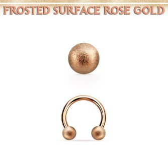 cbettfo3 barbell circular acero 316l oro rosa bolas acero esmerilado 3mm distribuidor