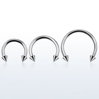 cbmcn5l barbell circular diametro acero 316l conos 5mm usar como arete distribuidor mayorista