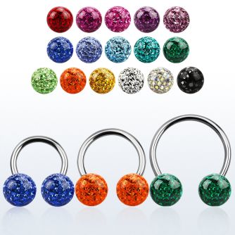 cbmf10l barbell circular diametro acero 316l bolas multi cristal 10mm usar como arete distribuidor mayorista