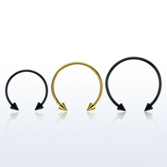 cbmtcn4l barbell circular diametro acero 316l anodizado 2 conos 4mm usar como arete al por mayor