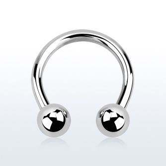 cbr12s barbell circular acero quirurgico 2mm bolas 5mm rosca externa al por mayor