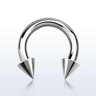 cbrcn12 barbell circular acero quirurgico 2mm conos 5mm rosca externa venta