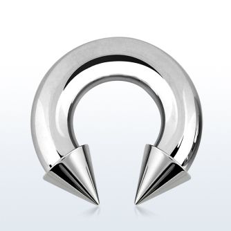 cbrcn2 barbell circular acero quirurgico 6mm conos 8mm rosca interna al por mayor