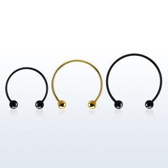 cbstb3l barbell circular diametro acero 316l anodizado bolas 3mm usar como arete al por mayor