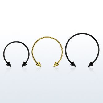 cbstcn3l barbell circular diametro acero 316l anodizado conos 3mm usar como arete distribuidor mayorista