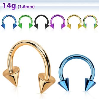 cbtcn barbell circular acero quirurgico anodizado conos 5mm mayorista