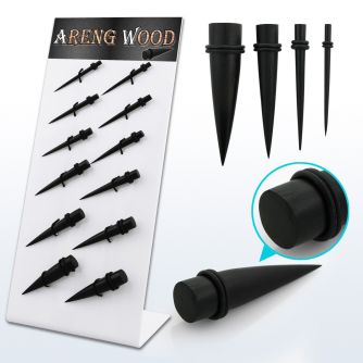 dapg95 board of organic areng wood tapers with double o rings