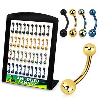 dbnts display 40 piercings ombligo acero quirurgico anodizado bolas 5 6mm 8mm 12mm distribuidor mayorista