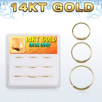 dg14nh2 caja 9 aros nariz continuos oro 14 kts 0 6mm 8mm 12mm distribuidor mayorista