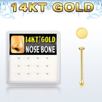 dgnb24 caja 12 piercing nariz oro 14 kts 0 6mm redonda 1mm distribuidor