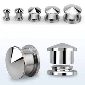 dhpg de acero 316l espejo pulido plug hueco rosca interna pincho al por mayor