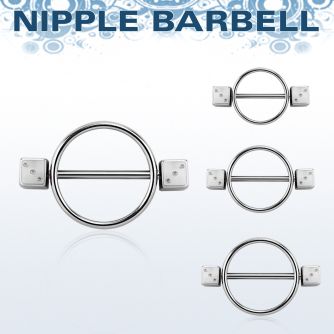 dinpe5 pezonera redonda acero quirurgico barbell acero 316l dados acero quirurgico 5mm distribuidor mayorista