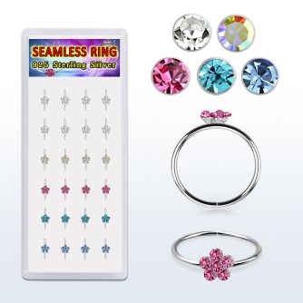 dwys8 distribuidor caja 12 blanco piercing nariz doblar tu mismo oro 14 kts 0 6mm zirconia formas cuadrado estrella tri corazon venta por mayor