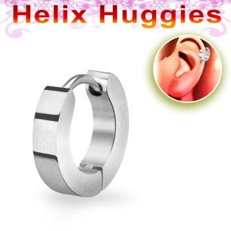 er248m pequeno huggie helix acero quirurgico mate pulido diametro 7mm mayorista
