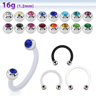 fcbejb25 bioflex circular barbell w 2.5mm bezel set jewel balls