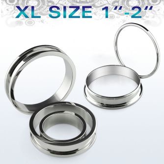 fpgxl xl high polished surgical steel screw fit flesh tunnel