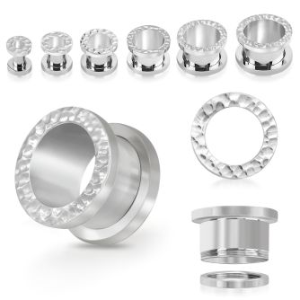 fphm 316l steel hammered screw fit flesh tunnel