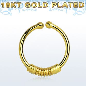gpsep12k anillo septum falso plata 925 oro 18 kts 1mm alambre envuelto alrededor 12mm venta