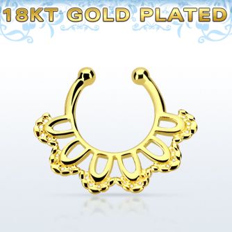 gpsepd3 falso septum plata 925 oro 18 kts 1mm hoja india 12mm mayorista