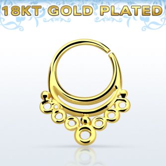 gpsepv1 aro septum plata 925 oro 18 kts 1mm indio 8mm al por mayor