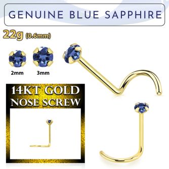gscge9 piercing nariz l oro 14 kts 0 6mm zafiro azul 2mm distribuidor mayorista