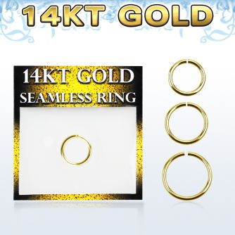 gsel16 solid 14kt gold seamless ring 1 2mm w diameter 8 12mm